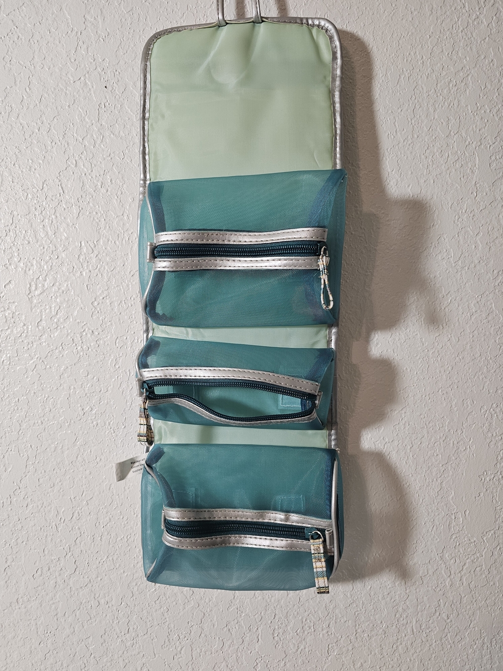 Makeup Bag Organizer w/ Zippered Pouches & Handle Multicolor